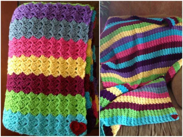 Rainbow Crochet Blanket [Free Pattern] Your Crochet