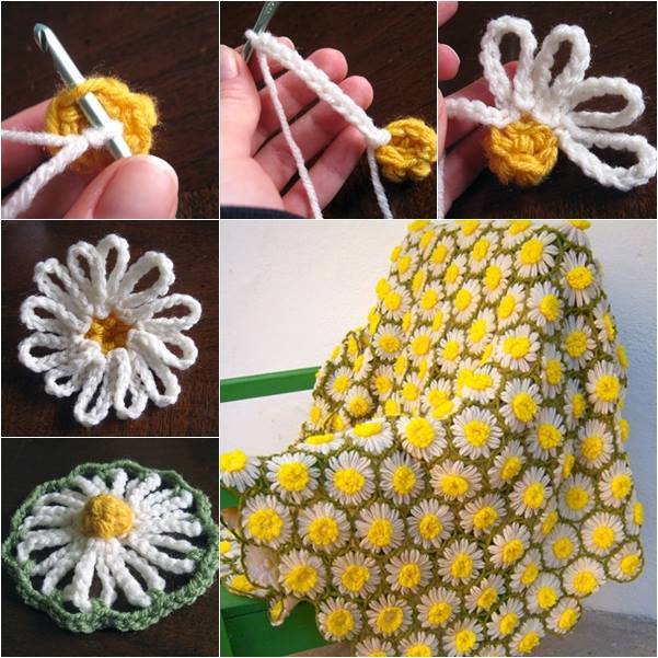 Daisy crochet pattern online blanket