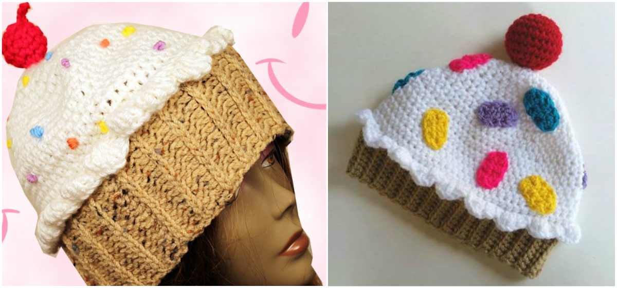 Cupcake Crochet Hat [Written Free Pattern &Tutorial]
