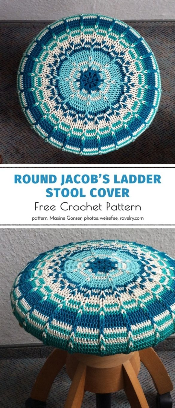 The Prettiest Round Jacob’s Ladder Blankets for Babies and Free Crochet