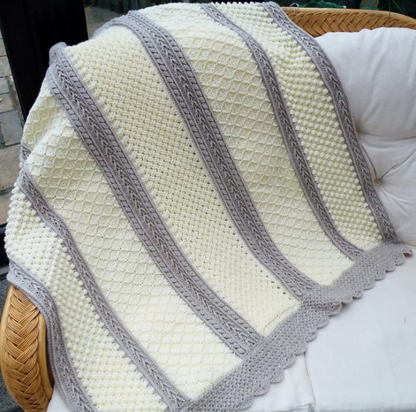 Aran Hearts Afghan Free Crochet Pattern Your Crochet Aran Hearts Afghan Free Crochet Pattern Your Crochet