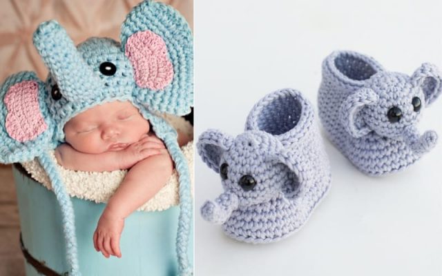 Baby Elephant Fashion Free Crochet Patterns