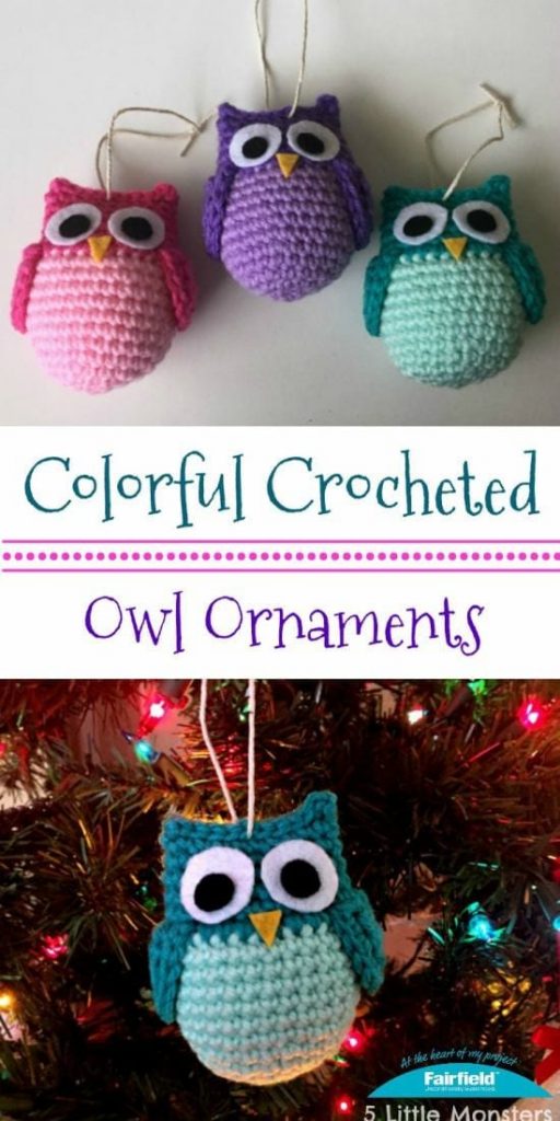 How to Crochet Colourful Owl Ornaments [Free Crochet Pattern and Tutorial] Your Crochet