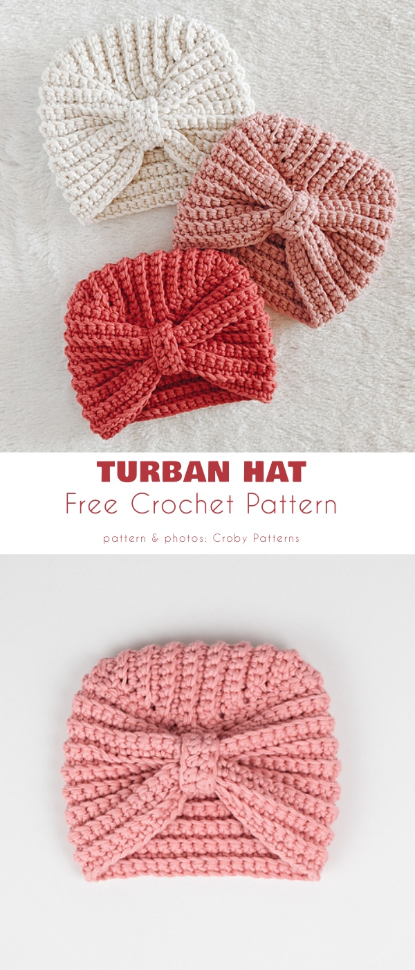 Crochet baby 2025 turban free pattern