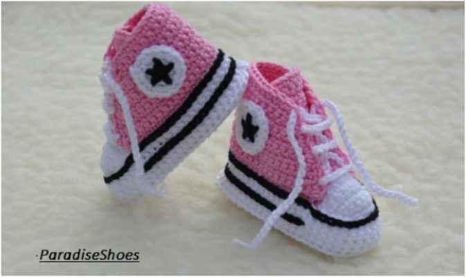 Converse Sneaker Styled Baby Booties Crochet Patterns Free Converse Sneaker Styled Baby Booties Crochet Patterns Free