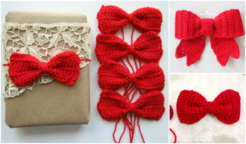 Last Minute Red Bows for Christmas Decorations and Gifts Wrapping [Free