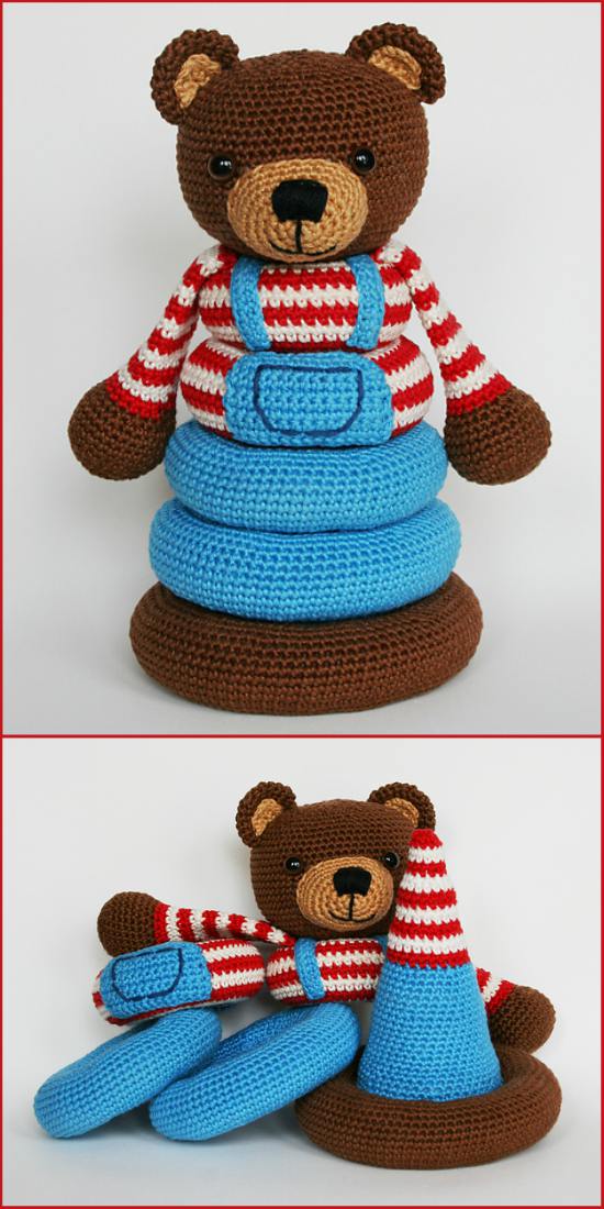 stacking toys free crochet patterns rings