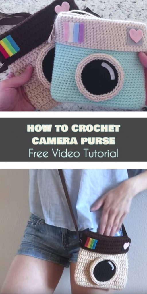 Crochet Camera Purse The Best Ideas [Free Pattern and Video Tutorial