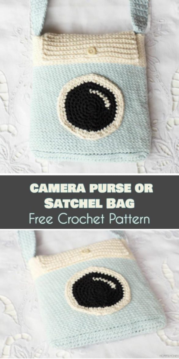 Crochet Camera Purse The Best Ideas [Free Pattern and Video Tutorial