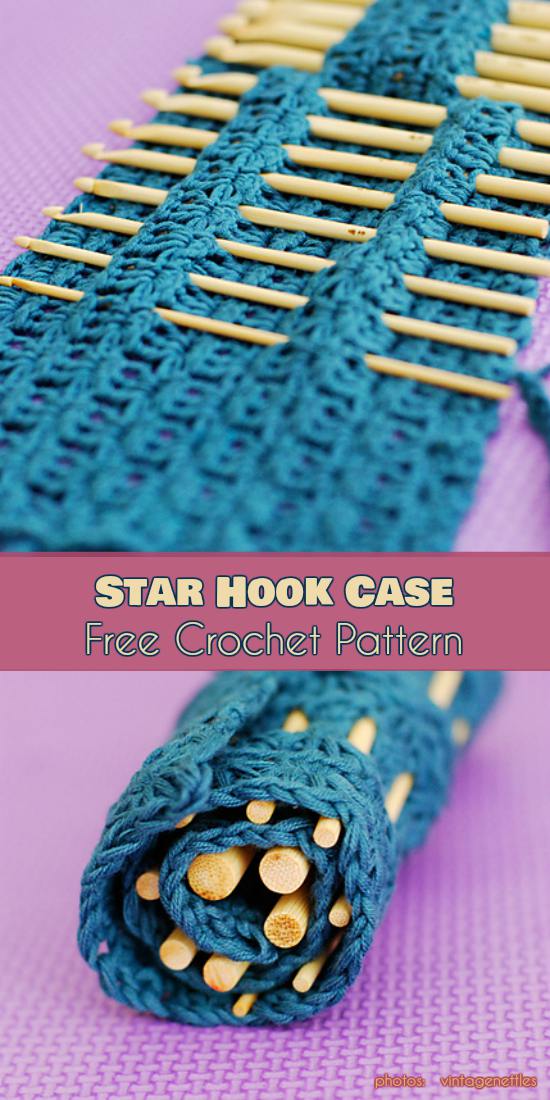 Crochet pattern hook case, Crochet pattern hook holder - Inspire