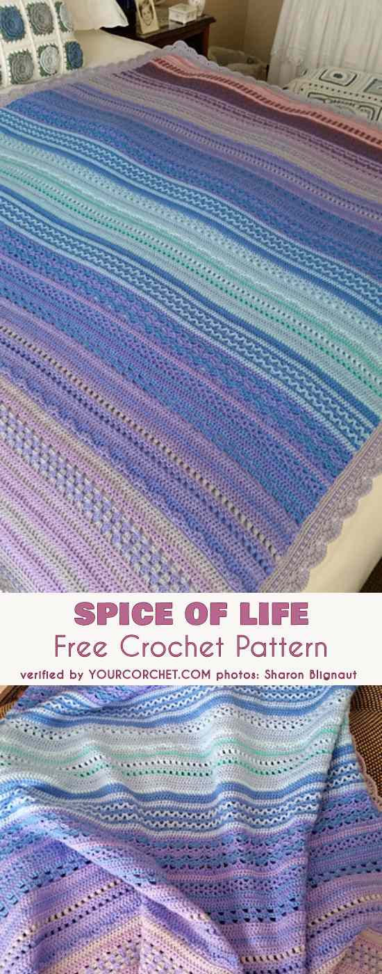 Spice of Life Blanket Free Pattern Your Crochet