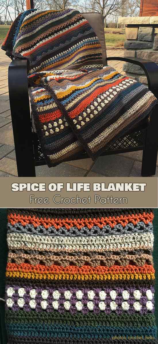 Spice of Life Blanket Free Pattern Your Crochet