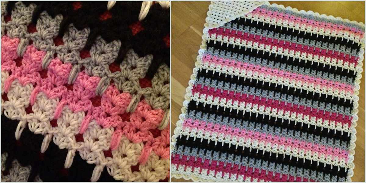 Crochet cat stitch blanket new arrivals