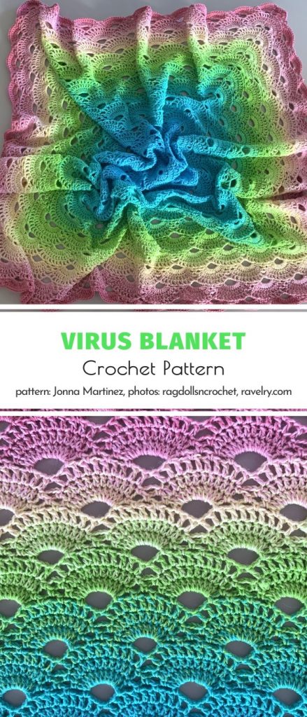Virus Blanket Crochet Pattern and Free Video Tutorial - Your Crochet