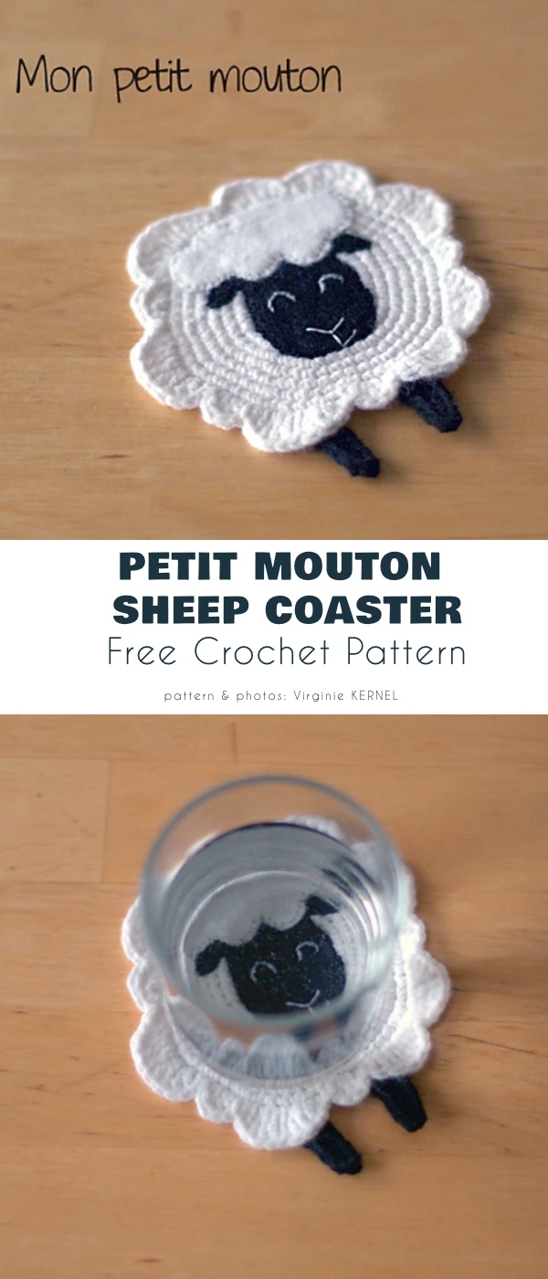 Sheep Coaster Free Crochet Patterns Your Crochet