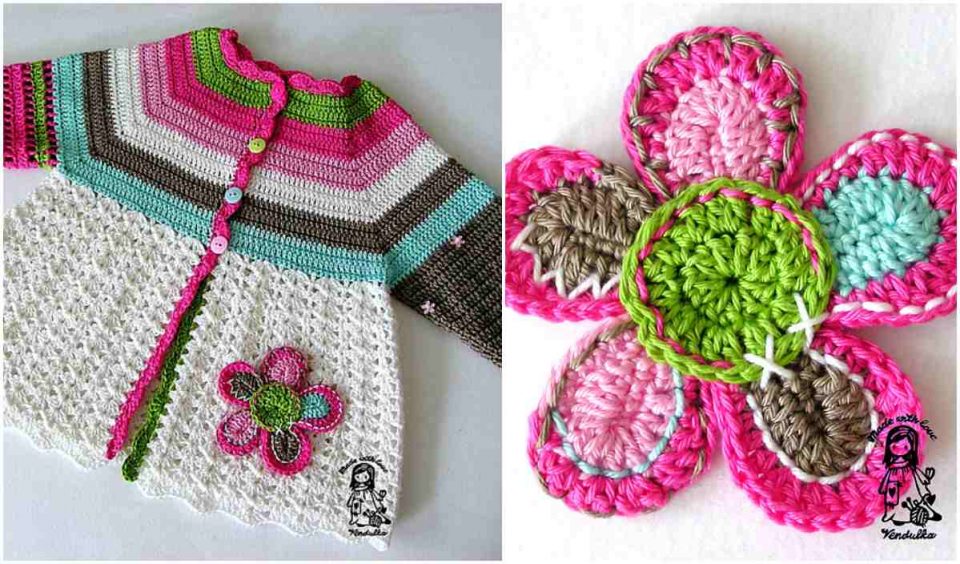 Flower Cardigan Free Crochet Pattern Your Crochet