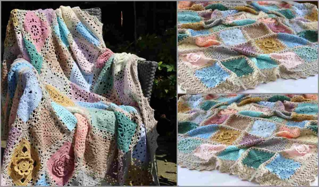 Vintage Sampler Blanket Free Crochet Pattern Your Crochet