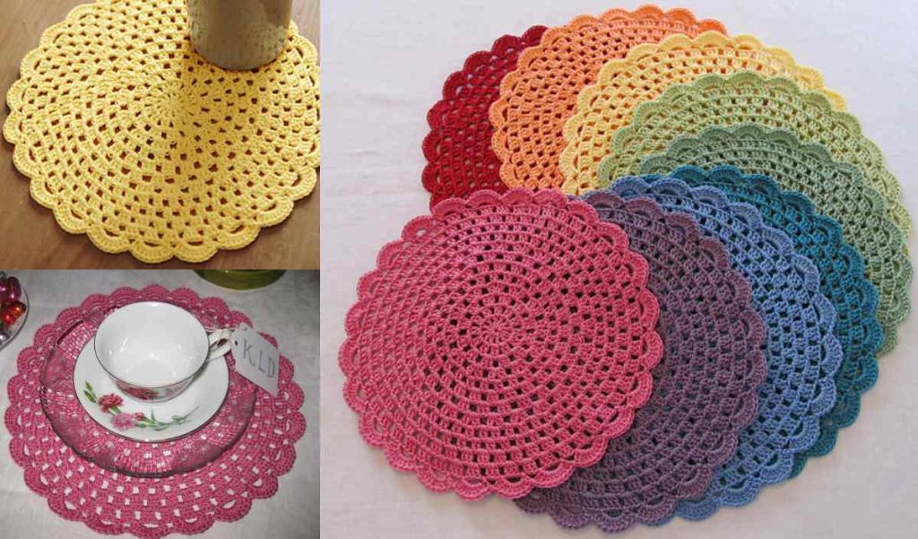 Tea Party Placemats Free Crochet Diagram