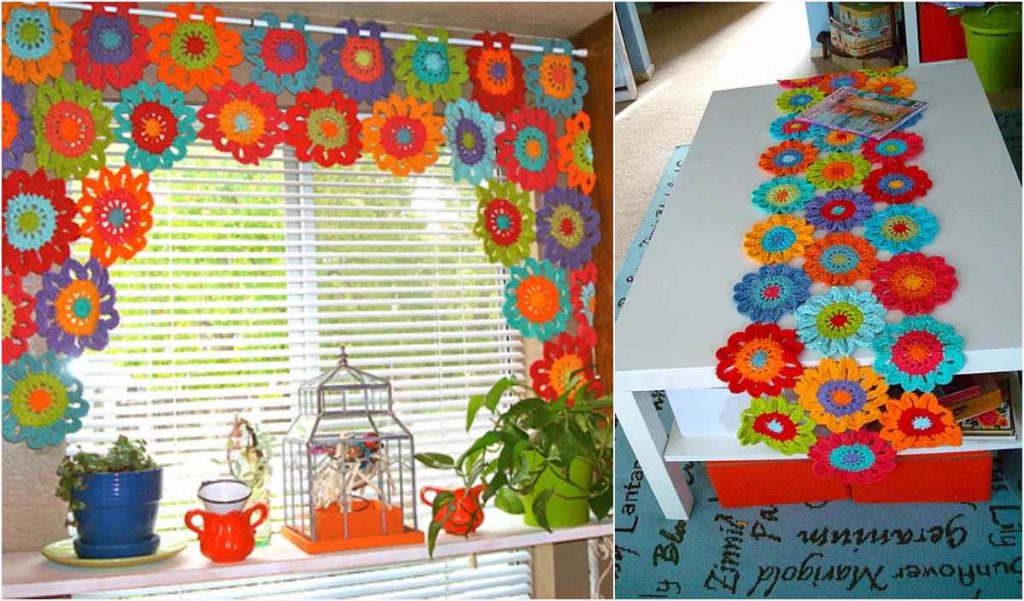 Flower Power Valance Free Crochet Pattern Your Crochet
