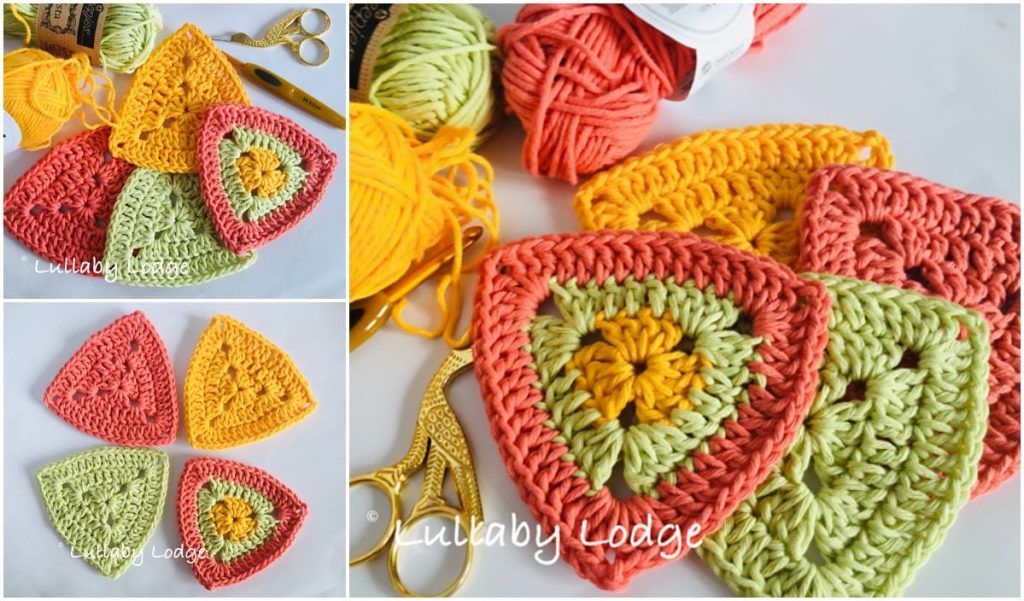 Solid Triangles Free Crochet Pattern Knitting pattern for right triangle shawl