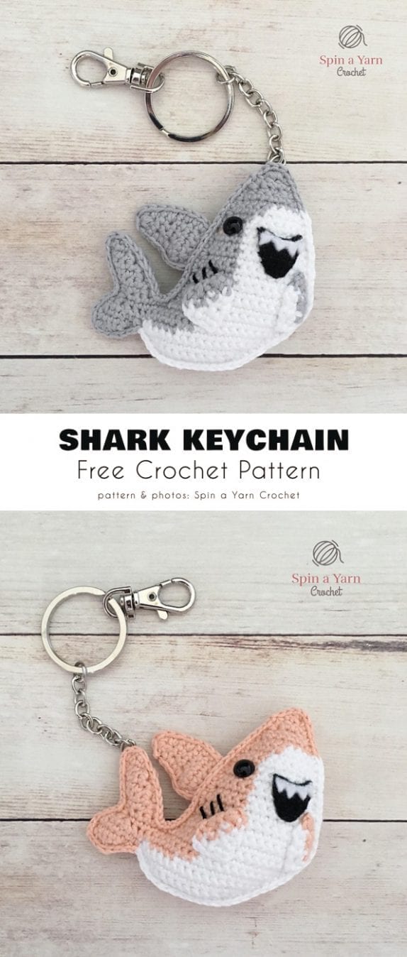 Shark Keychain Free Crochet Pattern Your Crochet