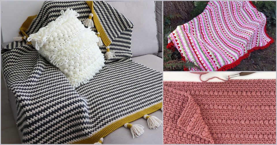 Boho Blanket Free Crochet Patterns