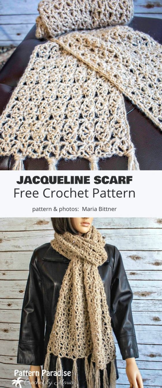 Jacqueline Scarf Free Crochet Pattern