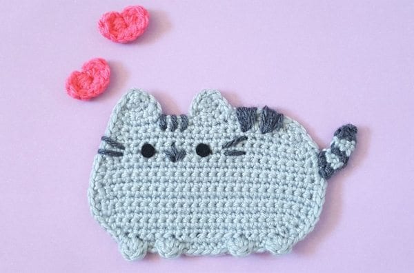 pusheen cat applique