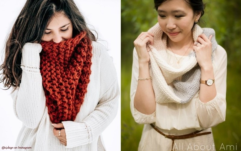 Free Red Heart Neck Warmer Capelet Pattern