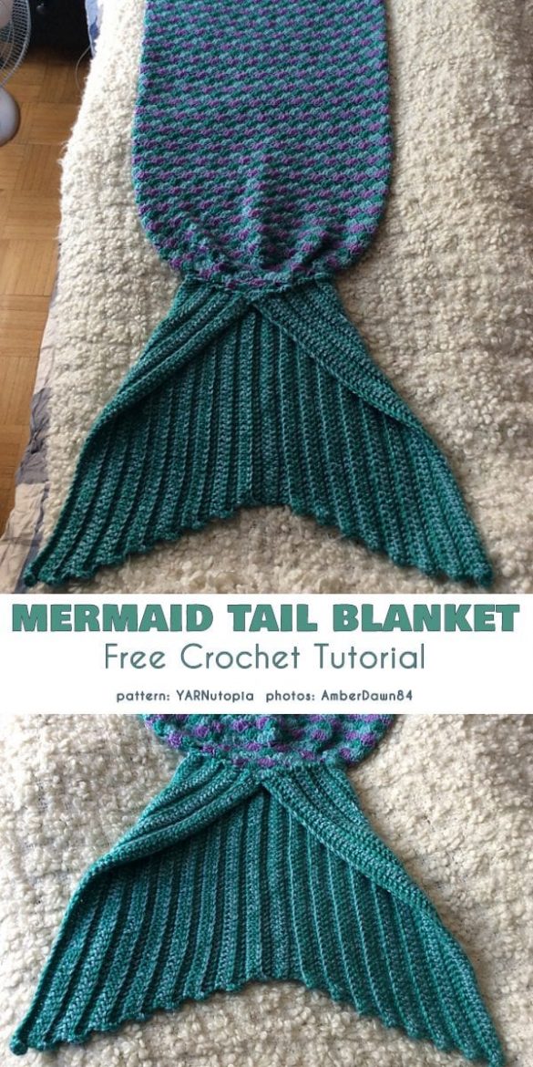 Mermaid Tail Blanket Free Crochet Patterns - Your Crochet