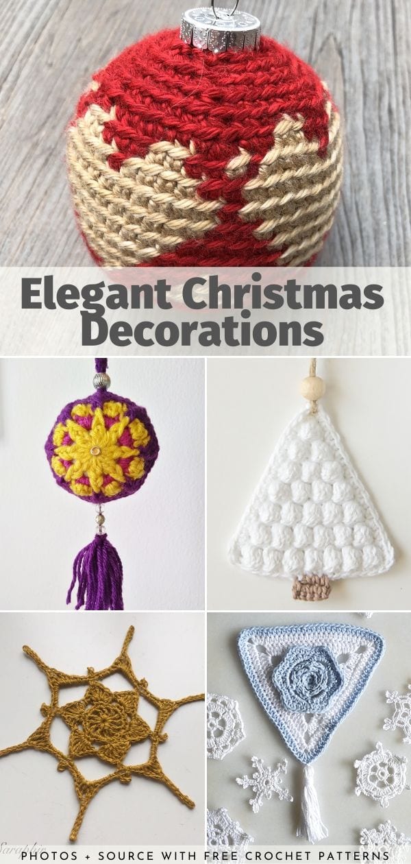 Elegant Christmas Decorations Free Crochet Patterns