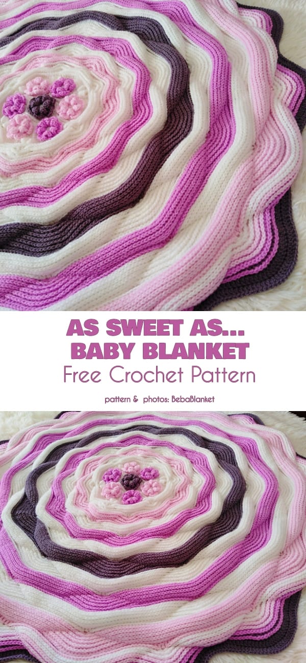 As Sweet As... Baby Blanket Free Crochet Pattern