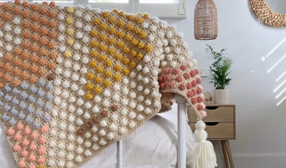 Bobble Blanket Free Crochet Patterns
