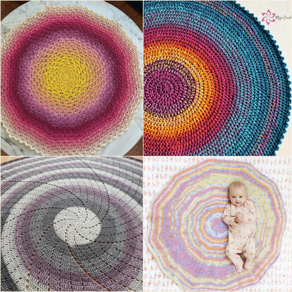 Beautiful Crochet Circle Blanket Ideas and Free Patterns