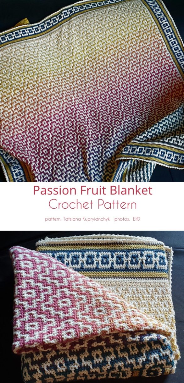 Ombre Mosaic Blanket Ideas and Free Crochet Patterns - Your Crochet