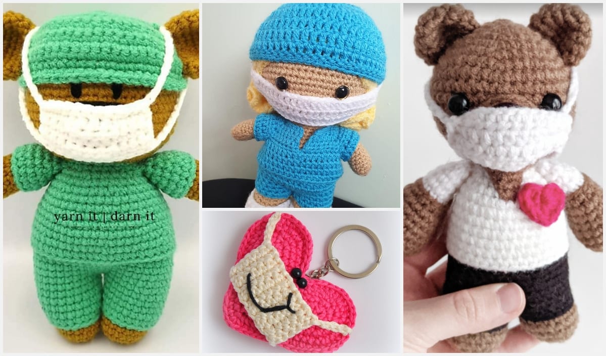 Free crochet deals nurse doll pattern