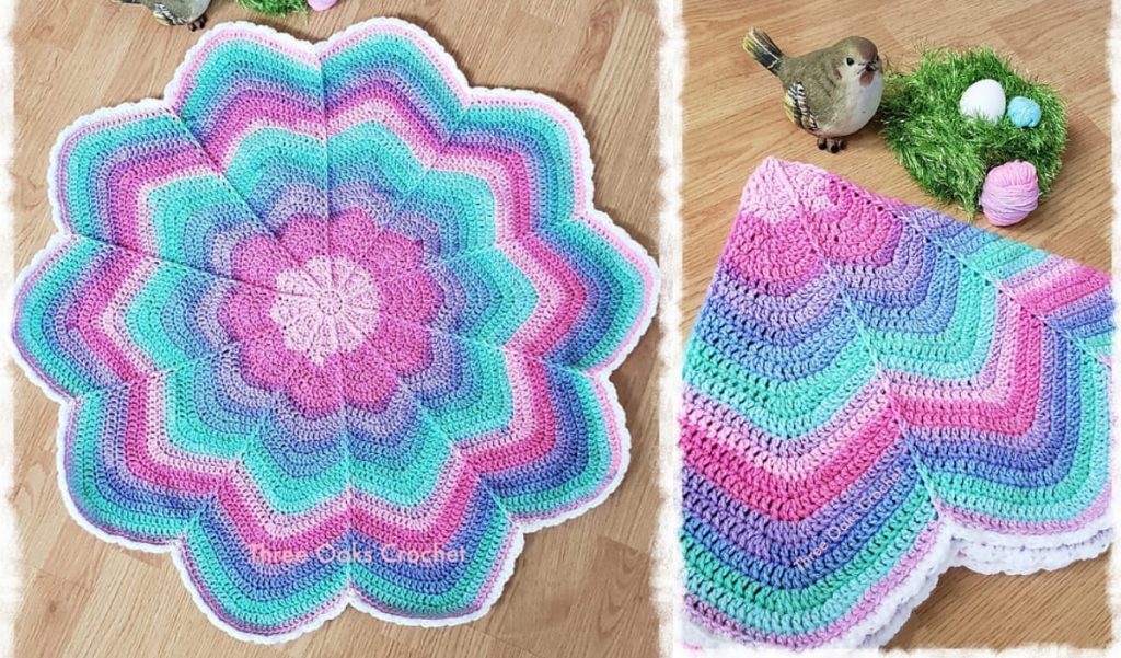 Flower Shaped Blanket Free Crochet Patterns Your Crochet