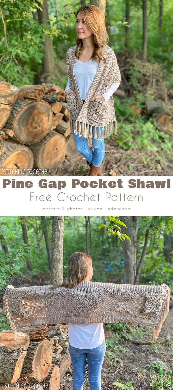 Pine Gap Pocket Shawl