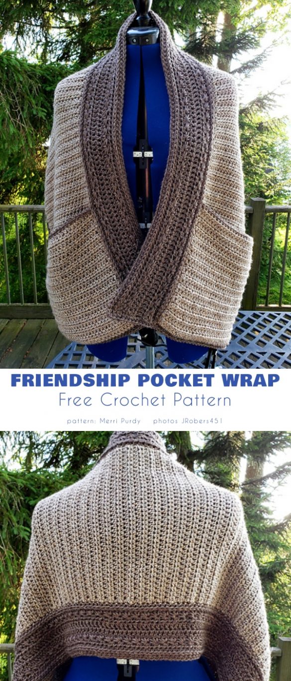 Pocket Shawl Wraps, 25+ Best Free Crochet Shawl Patterns Your Crochet
