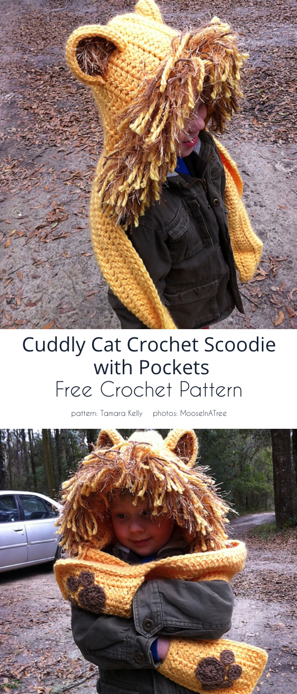 Cuddly Cat Scoodie with Pockets