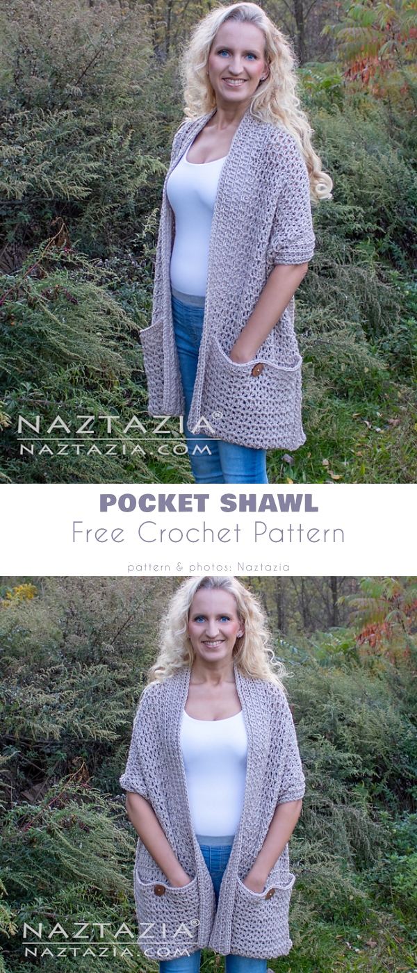 Simple Pocket Shawl