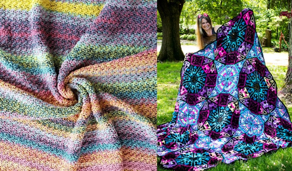 Color Kaleidoscope Blanket Free Crochet Patterns Your Crochet