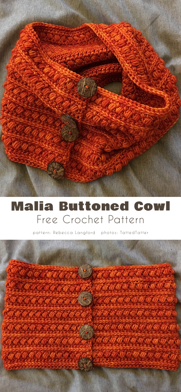 Buttoned Cowl Free Crochet Patterns - Your Crochet