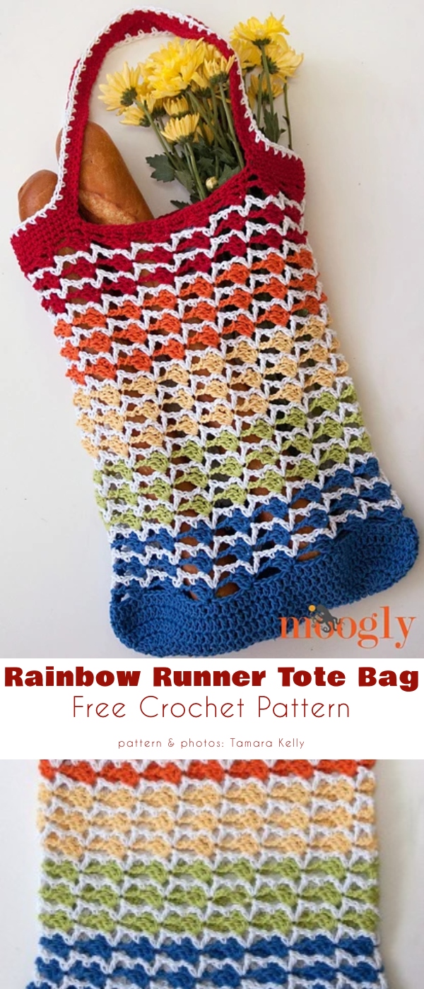 Rainbow Runner Tote Bag