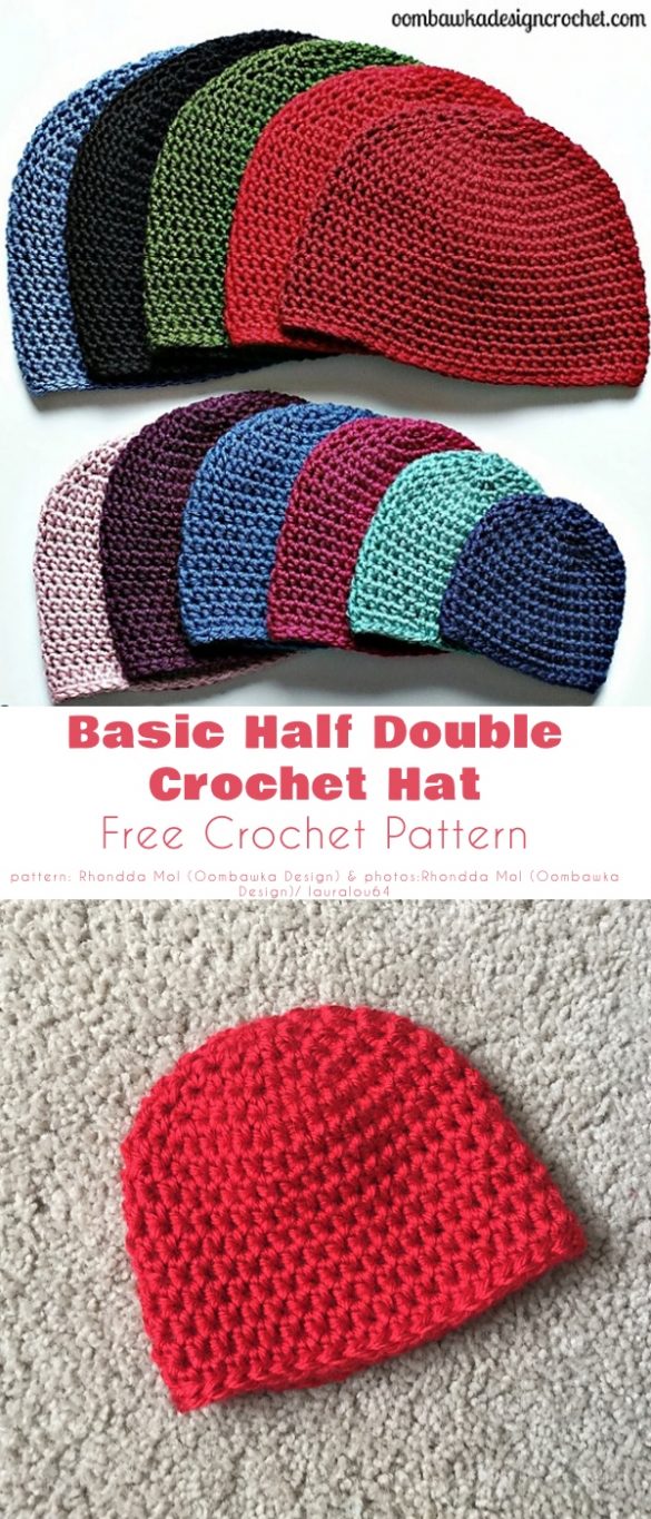 basic half double crochet beanie pattern