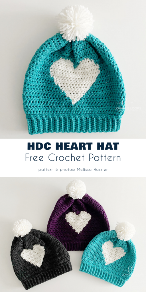 Heart Hat For a Toddler and a Child Free Crochet Patterns Your Crochet