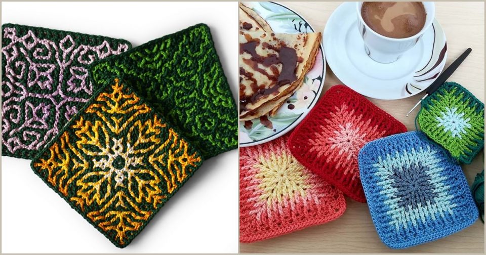 Crochet Mosaic Potholder Ideas + Video Tutorial Your Crochet