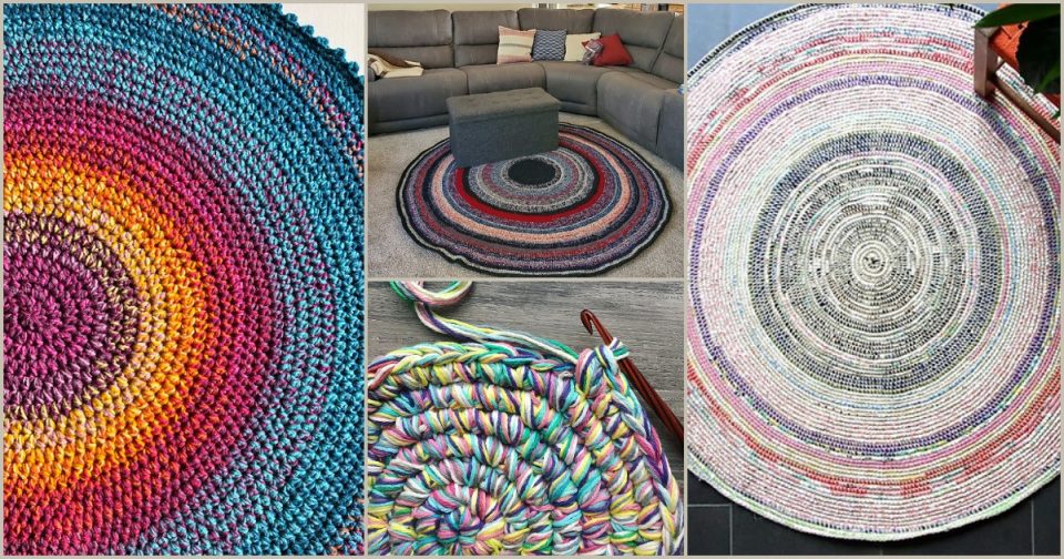 Scrap Round Rug Free Crochet Patterns Your Crochet