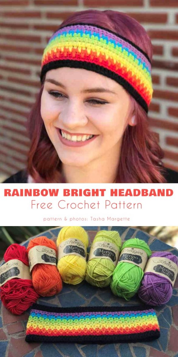 Rainbow Headband Free Crochet Patterns Your Crochet