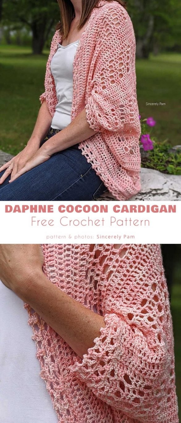 Airy Cocoon Cardigan Free Crochet Patterns Your Crochet
